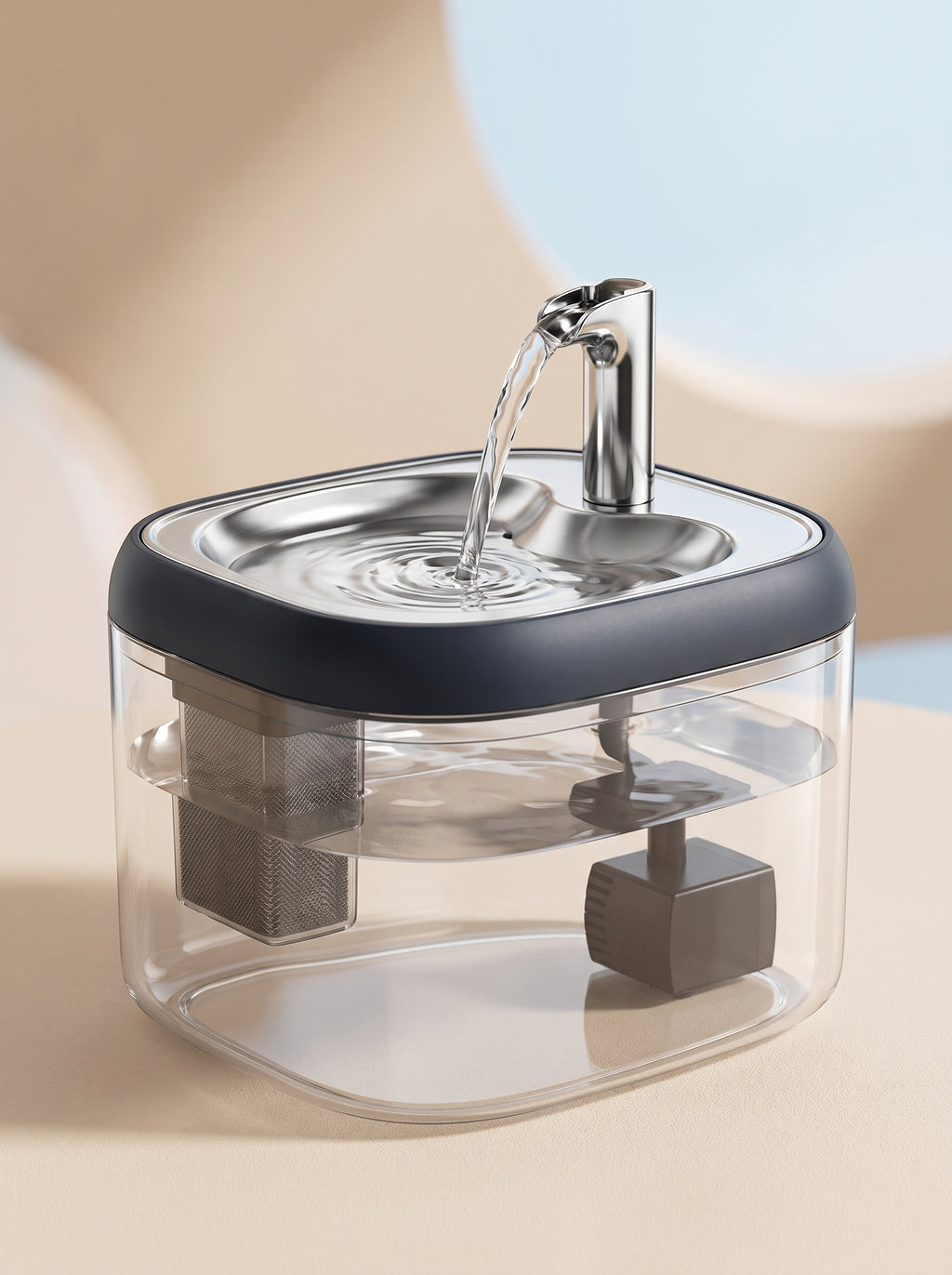 1.5L Automatic Cat Water Fountain with Filter System