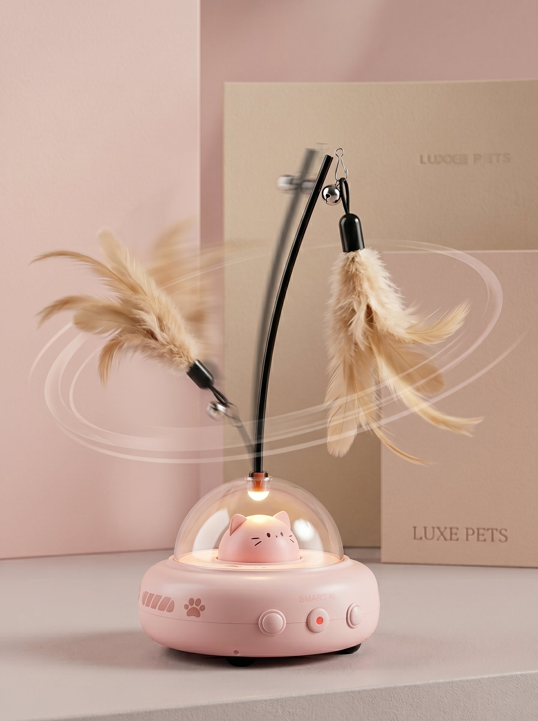 Automatic Laser & Feather Cat Toy