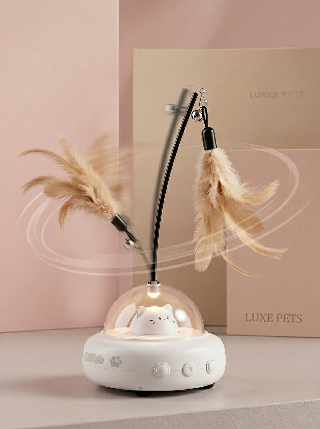 Automatic Laser & Feather Cat Toy