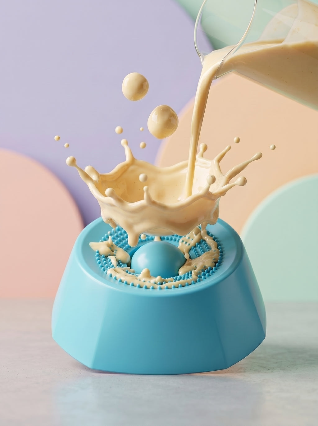 Spin-to-Eat Slow Feeder Bowl & Interactive Licking Mat